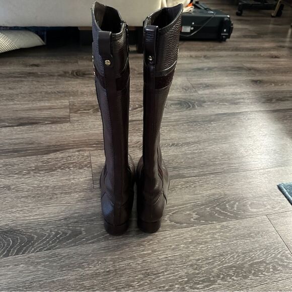 Tory Burch Brown Leather Riding Boots - Picture 8 of 8